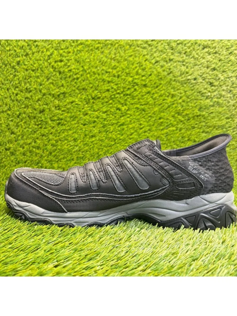 Skechers After Burn Ridgeburn Mens Size 11.5EE Black Athletic Shoes Sneakers
